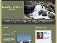 Tablet Screenshot of lamontmortuary.com